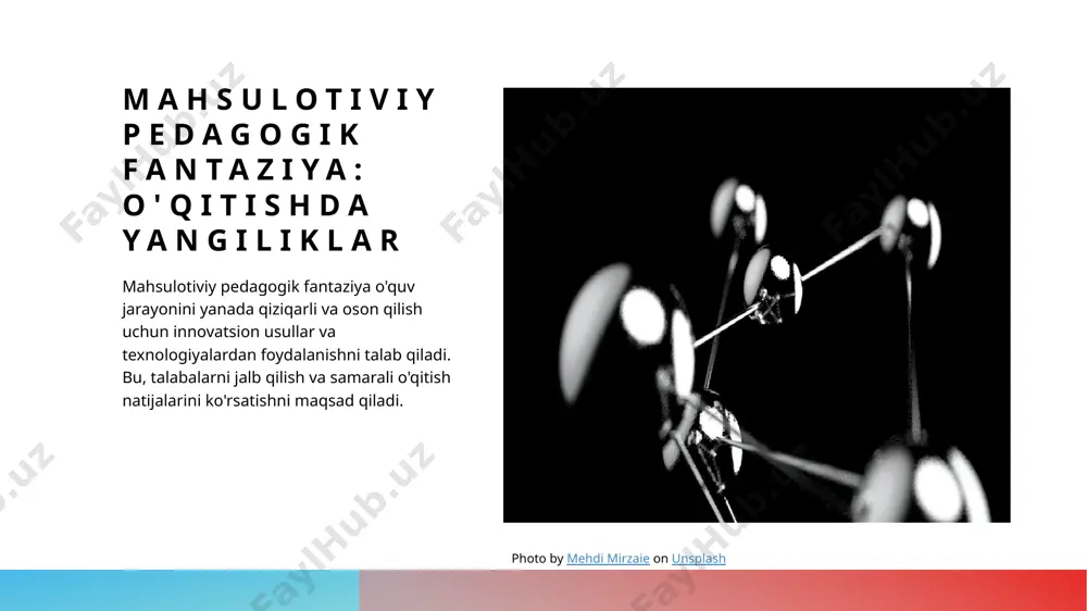 darslik dizayni kreativ darslik dizayni orqali talabalar motivatsiyalash va ularning ilg'or o'rganishini oshirish uchun rang-barang, interaktiv qurilmalar va foydali o'yinlar ishlatiladi. yangi metodi va usullar yangi metodi va usullar, masalan, projektlar, taqdimotlar va guruh ishlarining qo'llanilishi talabalarning o'rganish samaradorligini oshirishda katta ahamiyatga ega. interaktiv darsliklar va onlayn ta'lim dasturlari 1 interaktiv darsliklar interaktiv darsliklar, o'quv jarayonini interaktiv va qiziqarli qilish uchun multimedia, animatsiya va interaktiv vositalardan foydalanishni talab qiladi. 2 onlayn ta'lim dasturlari onlayn ta'lim dasturlari, o'quvchilarga internet orqali o'qitish uchun tayyorlangan dasturlar va platformalardir. 3 o'quvchilar uchun qulayliklar interaktiv darsliklar va onlayn ta'lim dasturlari o'quvchilar uchun mashq va darslarga tez foydalanish, vaqt va mehnatni tejashda yordam beradi. virtual realitiya va qimmatbaho o'quv vositalari virtual realitiya va qimmatbaho o'quv vositalari, o'quvchilarni o'qish jarayonini yanada tortish uchun innovatsion texnologiyalardan foydalanishni ta'kidlaydi. bu vositalar arqali o'quvchilar o'zlarini o'quv jarayonida yo'lga qo'yish va ma'lumotlarni oson o'rganishlari mumkin. photo by thisisengineering on unsplash o'quvchilarni …