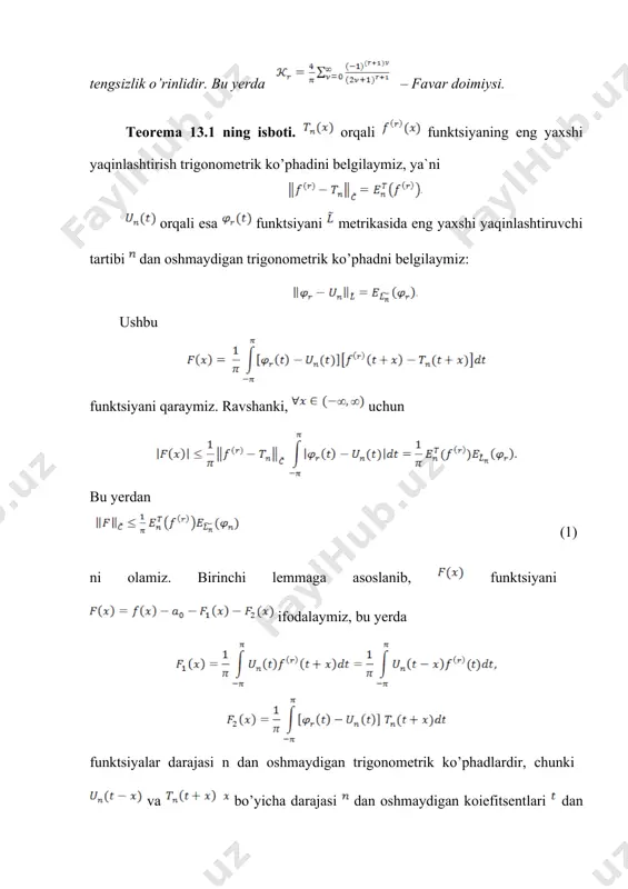 axiezer-kreyn-favar teoremasi va uning natijalari - Page 5