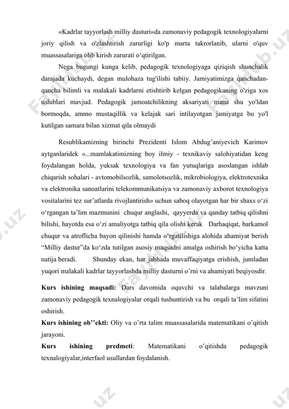 ning yetarli shartiga ko‘ra) x0 nuqta f(x) funksiyaning minimum nuqtasi bo‘ladi, ya’ni x0 nuqtaning biror atrofida f(x)f(x0)=0 bo‘ladi. f(x)=y-y bo‘lganligidan yy tengsizlik o‘rinli bo‘ladi. bu esa x0 nuqtaning aytilgan atrofida funksiya grafigi urinmadan yuqorida joylashishini, ya’ni funksiya grafigi x0 nuqtada botiq bo‘ladi. teoremaning ikkinchi qismi shunga o‘xshash isbotlanadi. agar biror intervalda f’’(x)>0 ( f’’(x) 0 bo‘lsa, y’’>0, agar x 0 tengsizlikni yechamiz, uning yechimi (-1,0)(1,+) to‘plamdan iborat. demak, funksiya (-1,0)(1,+) to‘plamda musbat va (-,-1)(0,1) to‘plamda manfiy qiymatlar qabul qiladi. 4) og‘ma asimptotaning burchak koeffitsientini topamiz: k== =(x2-1)=. demak, og‘ma asimptota mavjud emas. vertikal asimtotalar ham mavjud emas (chunki, uzilish nuqtalari yo‘q). 5) funksiya hosilasini topamiz: y’=3x2-1.hosilani nolga tenglashtirib statsionar nuqtalarini topamiz: y’=0 yoki 3x2-1=0, bundan x=-1/, x=1/. ushbu (39-a-chizma) sxemani chizamiz, va intervallar metodidan foydalanib funksiya hosilasining ishoralarini aniыlaymiz. bundan funksiya(-,-1/) va (1/,+) intervallarda monoton o‘suvchi, (-1/,1/) intervalda monoton kamayuvchi; x=-1/ nuqtada maksimumga, x=1/nuqtada minimumga ega ekanligi kelib chiqadi. ekstremum …