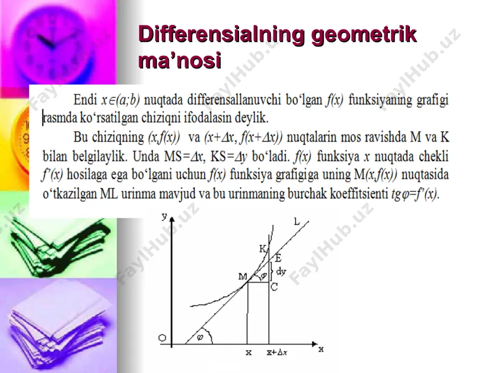 funksiya, funksiyaning xossalari, funksiya differensiali - Page 5