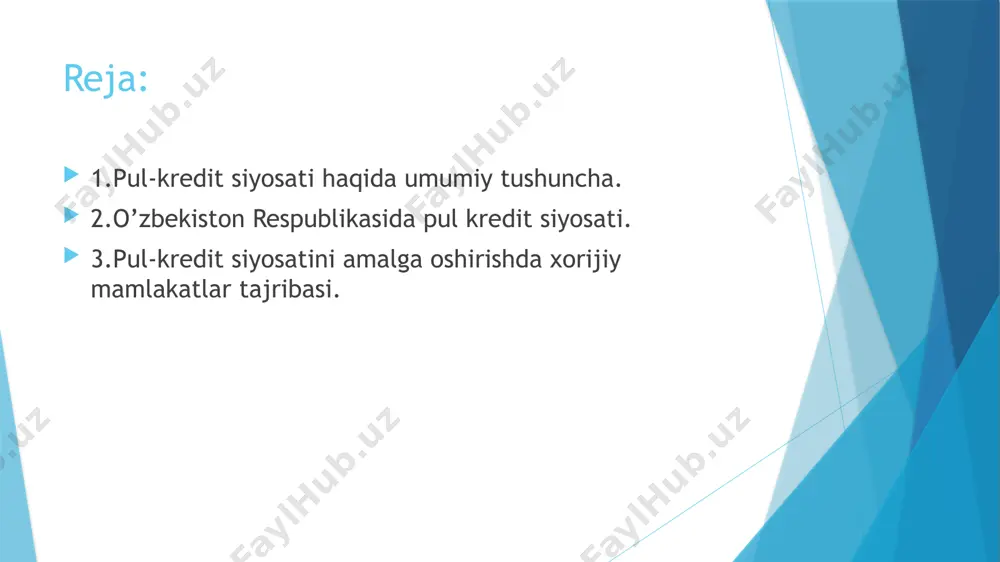 22 yil va 2023-2024 yillar davriga mo‘ljallangan asosiy yo‘nalishlarini ishlab chiqishda, birinchi navbatda, iqtisodiyotda narxlar va moliyaviy barqarorlikni ta’minlash, inflyasiya darajasini 2023 yil yakuniga qadar 5 foizgacha pasaytirish maqsadlaridan kelib chiqilgan. shuningdek, ushbu loyihada pul-kredit siyosati instrumentlari, ichki valyuta va pul bozorini takomillashtirish, tahliliy-prognozlash salohiyatini rivojlantirish bo‘yicha kelgusi yillarga rejalashtirilgan choralar ham aks ettirilgan. 2020 yil va 2021 yilning o‘tgan 9 oyida mamlakatimizda fiskal, monetar va tarkibiy iqtisodiy islohotlar borasida ko‘rilgan chora-tadbirlar iqtisodiy faollikni va yalpi talabni rag‘batlantiruvchi omillardan bo‘ldi. natijada, 2020 yil yakunlari bo‘yicha real iqtisodiy o‘sish sur’ati 1,7 foizni va 2021 yilning dastlabki 9 oyligida 6,9 foizni tashkil etgan bo‘lsa, 2021 yil yakunida 6,5-7,2 foizga teng bo‘lishi kutilmoqda.pandemiya sharoitida 2020 yilda iqtisodiy faollikni qo‘llab-quvvatlash va narxlar barqarorligini ta’minlash vazifalari o‘rtasidagi muvozanatni ta’minlash maqasadida markaziy bankning asosiy stavkasi 16 foizdan 14 foizgacha pasaytirildi hamda pul-kredit sharoitlari biroz yumshatilib nisbatan qat’iy fazaga o‘tkazildi. 2021 yilning o‘tgan 9 oyida esa mazkur …