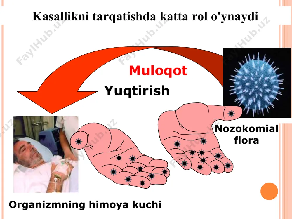 ng shaxsiy tajribasi farmakokinetik va farmako- dinamik ko'rsatkichlar, samaradorlikni maksimal hisobga olgan holda tayinlash bakteriologik ekma natijalarini kutmaslik qaror qabul qilishda vaqt o’tkazmaslik ab terapiyani shoshilinch boshlash qaysi patogenlarga qarshi kurash kerakligini aniqlaydi. natijalarni kutish uzoq vaqt talab qiladi va moddiy xarajatlar antibakterial terapiya * наиболее широко применяемые антибиотики при бактериальных диареях аминогликозиды: - гентамицин; нетромицин (нетилмицин), амикацин фторхинолоны: - сиспрес, ципрофлоксацин, сифлокс, тифлокс и т.п. цефалоспорины: - цефтриаксон, кефзол, цефазолин, цефамизин и т.п. кишечные антисептики: - эрсефурил, интетрикс, и др. * нифуроксазид производное 5-нитрофурана – местнодействующий антисептик таблетки 100 мг№24 суспензия 4%-90 мл e'tiboringiz uchun raxmat ! unknown-0.unknown