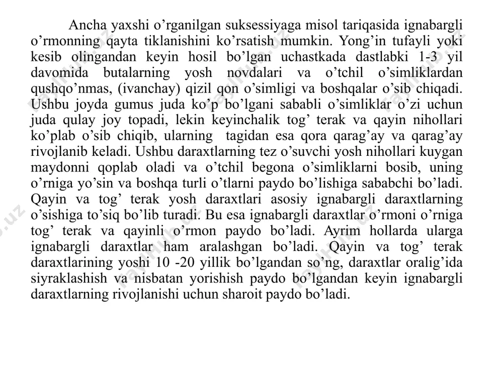 turiga qarab nomlanadi: g’o’za agrotsenozi, yo’ng’ichka agrotsenozi, poliz ekinlari agrotsenozi, bog’ agrotsenozi va boshqalar. agrotsenozlar barchasi tabiiy bitsenozlar o’rnida vujudga keladi. lekin, agrotsenozlarda ham turli turlarga mansub organizmlar tevarak atrofdagi jonsiz tabiat sharoitiga evolyutsion jarayonda shakllangan tabiiy qonuniyatlar asosida bog’langan bo’ladi. har qanday agrotsenoz ham tirik organizmlarni noorganik tabiat bilan mustahkam kompleks bo’lib, o’zini saqlab turadi va bu sistemada moddalar davra bo’ylab aylanib yuradi. bu holatni g’o’za agrotsenozi misolida ifodalab berish mumkin. g’o’za agrotsenozi asosini – produtsent hisobiga g’o’za o’simligining o’zi tashkil etadi. uning hisobiga birlamchi konsumentlar – o’simlikxo’r organizmlar yashaydi, jumladan, shiralar, o’rgimchakkana, ko’sak qurti, ayrim qandalalar va boshqalar. umuman, g’o’zada 30 ga yaqin zararkunanda uchraydi, ulardan faqat 5-6 tasigina bu o’simlikka doimiy zarar keltirib yashaydi. lekin bularning hammasi ham g’o’zaga bir xil zarar etkazmaydi. erta bahorda yangi ungan g’o’za maysalari asosini tomir qurti kemiradi. keyinchalik g’o’zaning chin barglarida shiralarni uchratish mumkin. ular asta-sekin ko’payib g’o’za barglarini bujamaytirib qo’yishi …