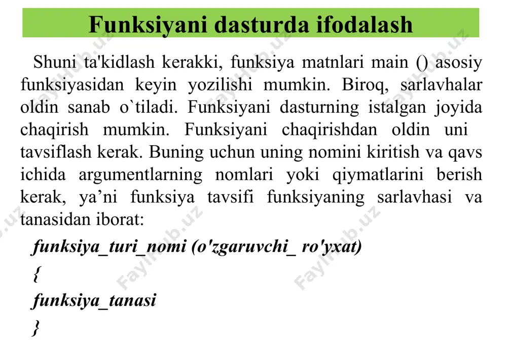 masalalarinidasturlashda funksiyalardan foydalanish - Page 5