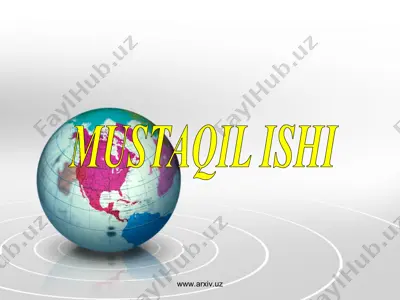o’zbekistonning geografik o’rni — PPT
