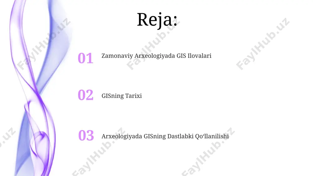 , xususan, misrning giza piramidalarini oʻrganishda va shunga oʻxshash yirik loyihalarda foydalanildi. arxeologik qazishmalarni rejalashtirish va boshqarishda gis pompeydagi qazishmalarni boshqarishda gis texnologiyalari 2000 dan ziyod binoning 3d xaritalarini yaratishga va ularning oʻzaro bogʻlanishini tahlil qilishga yordam berdi. misrning giza piramidalaridagi qazishmalarni rejalashtirishda, gis 5000 dan ortiq qabrlarning makon va vaqt boʻyicha tahlilini olib borishda muhim rol oʻynadi, bu esa tarixiy jarayonlarni tushunishga yordam beradi. arxeologik topilmalarni kataloglash va boshqarish 1960-yillardan boshlab, o‘zbekiston hududida topilgan arxeologik buyumlarning gis yordamida kataloglashtirish tizimi samarqand va buxoro kabi shaharlardagi muzey fondlarini raqamlashtirishda qo‘llanila boshlandi, bu esa ma’lumotlar bazasini samarali boshqarishga imkon berdi. gis texnologiyalari yordamida arxeologik topilmalarni joylashuvini aniqlash va 3d modellashtirish orqali 200 dan ortiq qadimiy aholi punktlarining xaritalarini yaratish imkoniyati paydo bo‘ldi, bu esa tadqiqotlarni yanada aniqlashtirishga yordam berdi. gis va jamoatchilik bilan ishlash жиззахдаги 2022 йилги археологик экспедицияда гис технологияларидан фойдаланиб, 150 нафар волонтер жалб этилиб, маълумотларни йиғиш ва таҳлил …