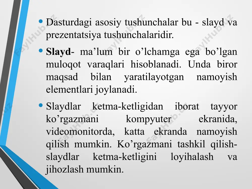 microsoft powerpoint 2013 dasturiy dataqdimotlari yaratish asoslari - Page 3