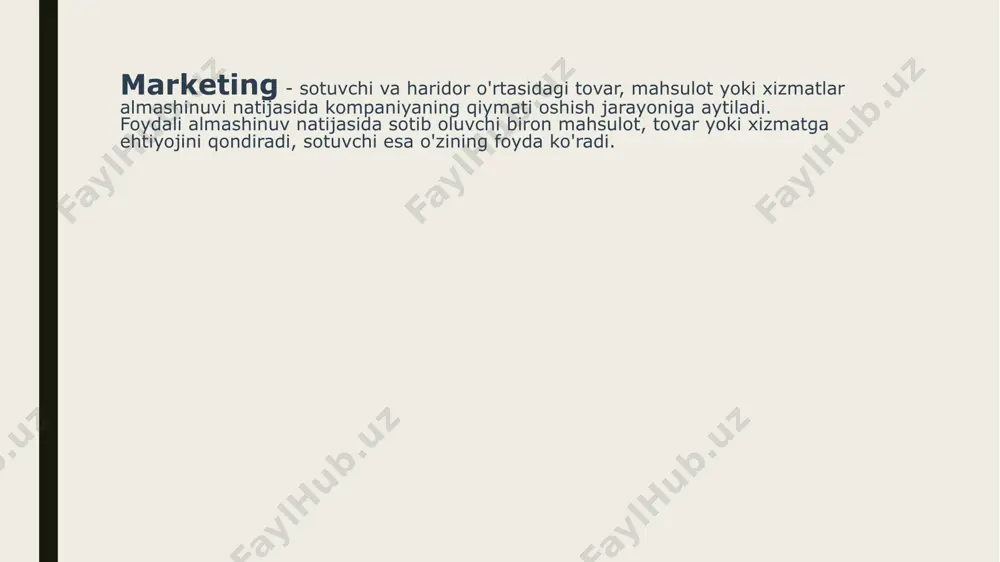 ham statik hujjat emas. o'zingizning biznesingiz o'sib borayotgani va o'zgarib borishi kerak va yangi va o'zgaruvchan marketing yo'nalishlari rivojlanishi kerak. marketing rejasining maqsadi ko'pgina biznes egalari marketing rejasini tuzadi va keyin uni chetga suradi. biroq, sizning marketing rejangiz sizning biznes maqsadlariga erishish yo'lida sizga ko'rsatadigan yo'l xaritasidir. natijalarga tez-tez murojaat qilish va baholash kerak. ba'zi kichik biznes egalari marketing rejasini umumiy biznes rejasining bir qismi sifatida o'z ichiga oladi, chunki marketing muvaffaqiyatga erishish uchun hal qiluvchi ahamiyatga ega, chunki o'z-o'zidan batafsil marketing rejasini taklif qilish tavsiya etiladi. ish rejangizning bir qismi sifatida mini-reja qilishni xohlamasangiz, sizning biznes rejangizga to'liq marketing rejasini ish rejasiga qo'shib qo'yishingiz mumkin. marketing rejasiga foydasi to'liq marketing rejasining ahamiyati katta emas. marketing siz taqdim qilgan mahsulot yoki xizmat kabi muhimdir. marketingsiz iste'molchilar va mijozlar sizni bilishmaydi. agar ular sizni tanimasalar, ular sizni sotib olmaydilar va natijada pul topolmaysizlar. marketing rejasi: sizning bozordagi kimga aniqlik beradi. agar …