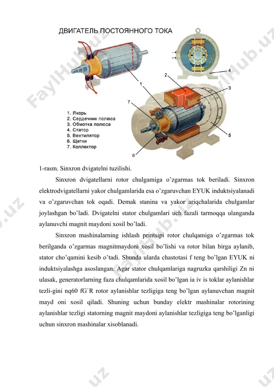 doimiy magnitli sinxron dvigatellar, ishlash printsipi - Page 5