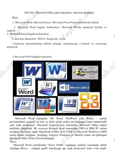 microsoft word — DOC