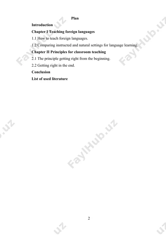 the given research can be formulated as follows: 1. teaching a foreign language should be complex (parallel) with an insignificant oral advancing; 2. teaching should be directed on formation of steady interest to a subject; during the work the following methods of research were applied: the analysis of the scientific literature on a theme of course work;analysis of programs and textbooks on the english language of various authors and for various types of schools both domestic, and foreign;analysis of experimental training on the basis of experience of the teachers using innovative techniques, results of supervision. chapter i teaching foreign languages 1.1 how to teach foreign languages. every few years, new foreign language teaching methods arrive on the scene. new textbooks appear far more frequently. they are usually proclaimed to be more effective than those that have gone before, and, in many cases, these methods or textbooks are promoted or even …