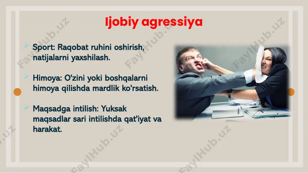 agressiyaning salbiy va ijobiy ko'rinishlari - Page 5