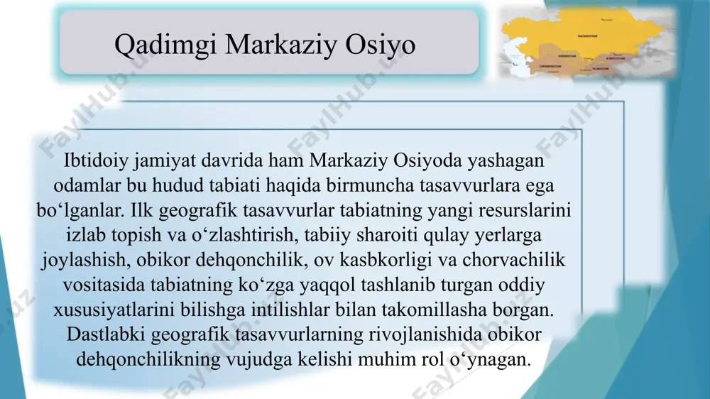 ng shimolidan boshlanib, jungʻoriya va yettisuvdan oʻtgan va toshkent yaqinida janubga qayrilgan. koʻchmanchi qabilalar odatda moʻgʻulistondan boshlanib, jungʻoriya orqali oʻtishgan va toshkent yaqinida janubga qayrilib, oʻtroq aholini istilo qilishgan, yoki gʻarbga, yevropa tomonga harakatni davom ettirishgan. image1.png image2.png image3.png image4.png image5.png image6.png image7.png image8.png image9.png image10.png /docprops/thumbnail.jpeg