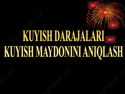 kuyish darajalari — PPTX