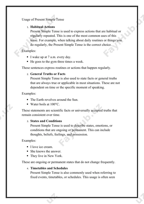 daily routines, general truths, habits, and fixed events. its easy-to-learn structure and frequent use in everyday conversations make it indispensable for both beginners and advanced learners of english. whether it's talking about what someone does regularly, stating scientific facts, or describing permanent states, the present simple is the foundation for expressing a wide range of ideas. a solid understanding of the present simple tense not only helps in constructing grammatically correct sentences but also enhances fluency in communication. it is a tense that allows speakers to convey information clearly and concisely, making it one of the first tenses learners master. however, as with any grammatical structure, there are common mistakes that learners often make, such as forgetting to add the “-s” for third-person singular verbs or using it incorrectly with time expressions. overcoming these challenges comes with consistent practice and careful attention to detail. mastering the present simple tense also …