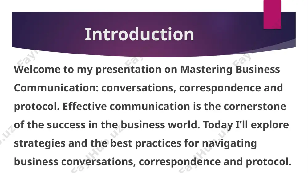 mastering business communication: conversations, correspondence and protocol - Page 3