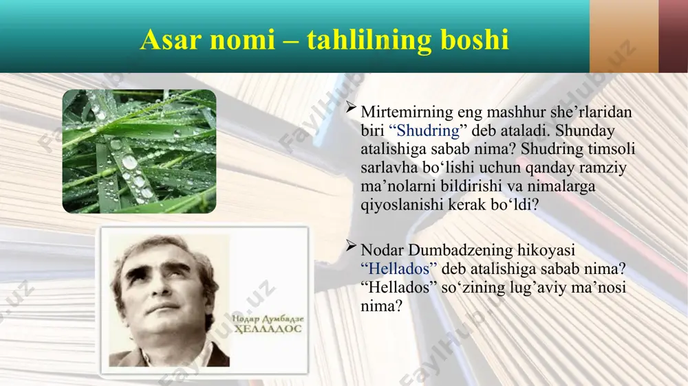 adabiyot fanini o‘qitishda badiiy tahlil - Page 4