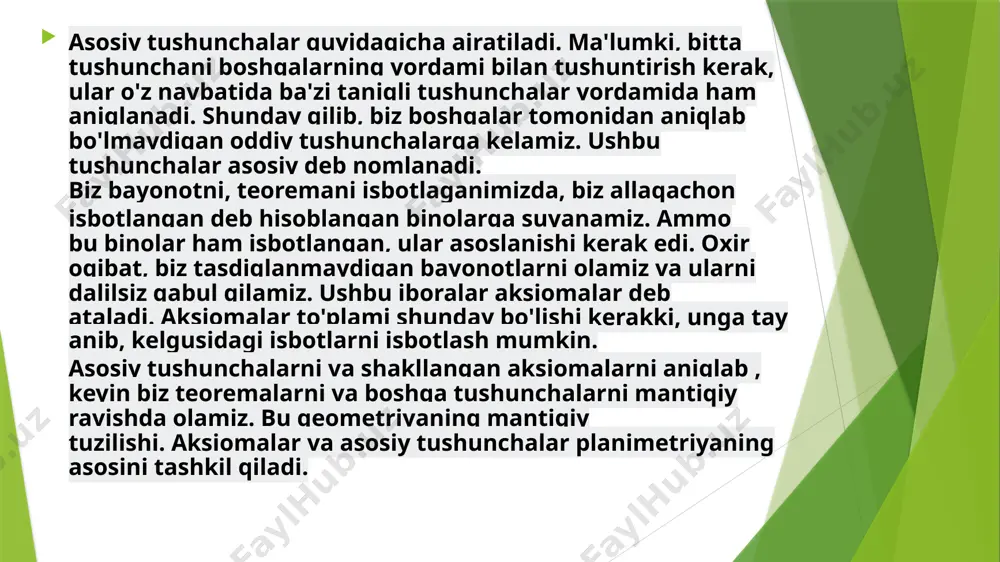 planimetriya aksiomalari va sodda geometrik figuralar ta'riflari - Page 3