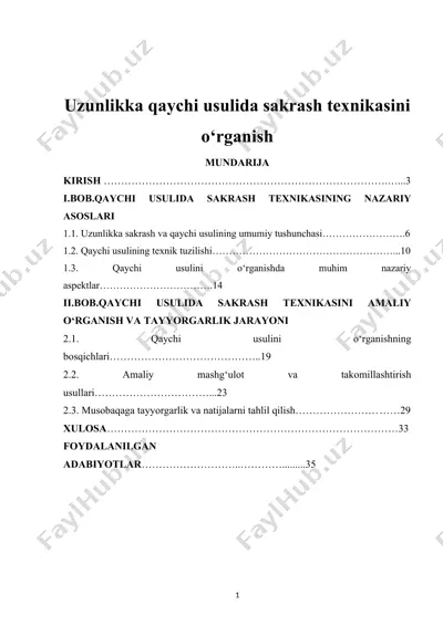 uzunlikka qaychi usulida sakrash texnikasi — DOCX