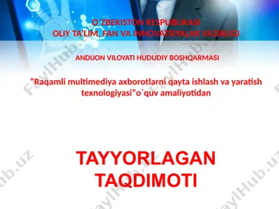 dasturiy ta'minot — PPTX