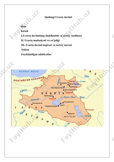 qadimgi urartu davlati — DOCX