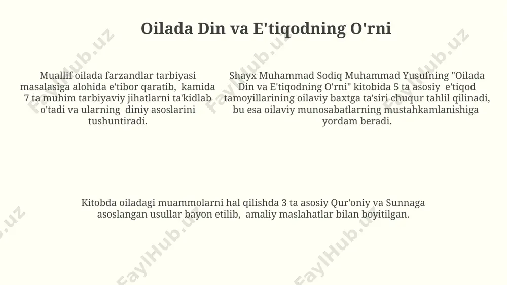 shayx muhammad sodiq muhammad yusufning baxtiyor oila kitobi tahlili - Page 5