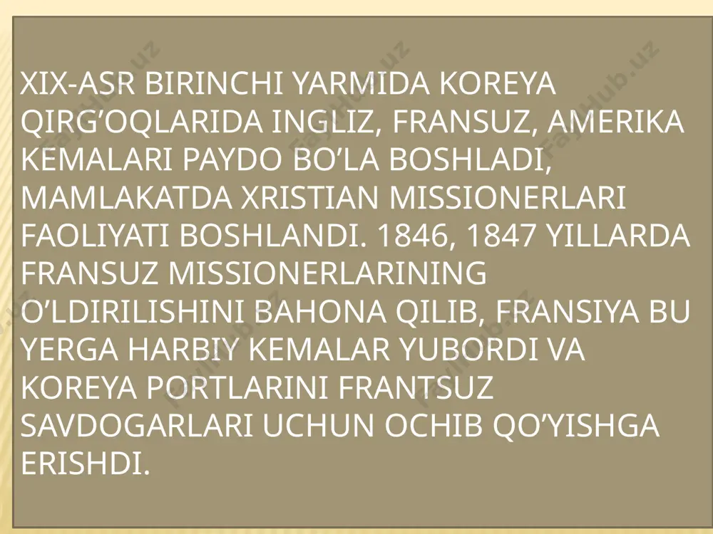 koreya va g’arbmamlakatlari o'rtasida tengsizshartnomalar taqdimoti - Page 4