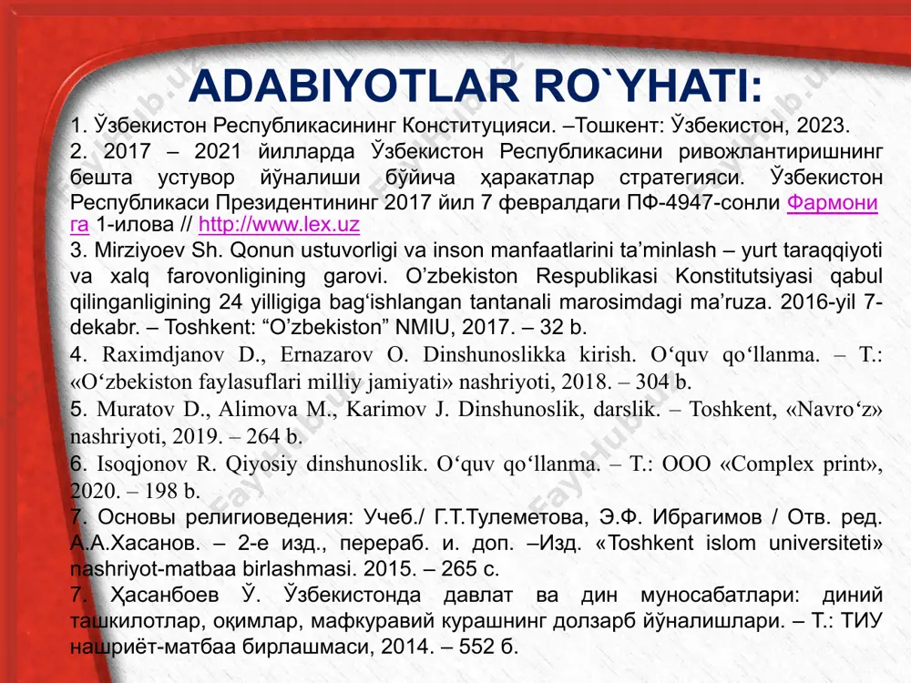 hnatli rohibni uchratadi jon taslim qilayotgan odamni uchratadi buddaning hayoti haqida turli afsonalar ham to‘qilgan. bu afsonalarda aytilishicha, budda ko‘p yillar davomida yеr yuzidagi turli mavjudotlar qiyofasida qayta tug‘ilgan: 84 marta ruhoniy, 58 marta podshoh, 24 marta rohib, 13 marta savdogar, 18 marta maymun, 12 marta tovuq, 8 marta g‘oz, 6 marta fil shuningdеk baliq, qurbaqa, kalamush, quyon kabi qiyofalarda qayta tug‘ilgan. jami 550 marta qayta tug‘ilgan. u doimo qayerda, qay qiyofada tug‘ilishini o‘ziga o‘zi bеlgilagan. budda 40 yil davomida o`z ta'limotini hindistonning turli joylariga yеtkazadi va 80 yoshida kushtnagara dеgan joyda dunyodan o`tdi. uning jasadi hind udumiga ko`ra u yerda kuydirilib, uning xoki 8 ta budda jamoalariga bo`lib yuborildi va har bir jamoa uni dafn etgan joyida ibodatxona barpo etdi. buddaviylik ta’limoti 4 oliy haqiqat 5 axloqiy talab talab siddxarta gautama azob uqubatdan qutulishning yo’llarining mavjudligi haqidagi ta’lumot azob uqubatdan ozod bo’lish haqidagi ta’limot azob – uqubatning sababi haqidagi …