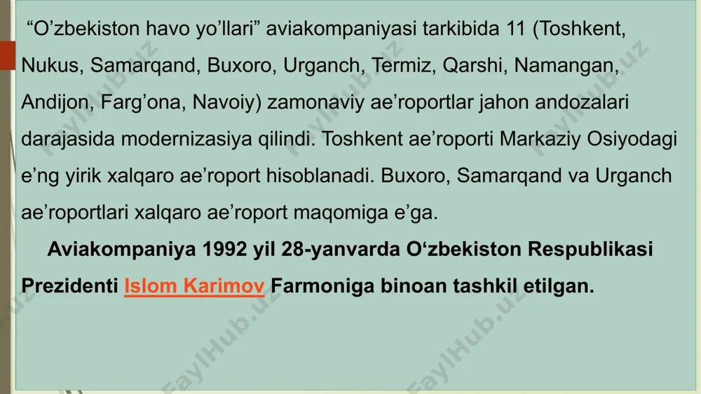 o'zbekiston havo transporti sohasi - Page 5