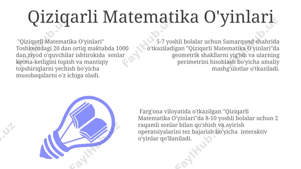 qiziqarli matematika o'yinlari - Page 3