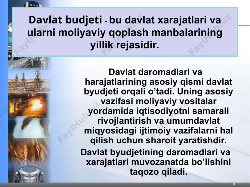 jalik yuritishning progressiv shakllari uchun soliq meyorlarining rag’batlantiruvchi rolini ta’minlash soliq to’lovi bo’yicha barcha subyektlar majburiyati ustidan moliyaviy nazorat * maғor facts about uzbekistan * maғor facts about uzbekistan soliq bo’yicha imtiyozlar qonunchilik bitimlarida belgilangan tartib va sharoitlar asosida o’rnatiladi. * amaliyotda soliq imtiyozlarining quyidagi turlari keng tarqalgan obyektlarning soliq olinmaydigan eng kam daralasini belgilash alohida shahs yoki guruhlarni (urush fahriylar…) ozod qilish soliq darajasi(stavkasi)ni pasaytirish soliq olinadigan summadan chegirish soliqli kredit maғor facts about uzbekistan soliq stavkasi va daromadlar nisbatiga asoslanib 3 ga bo’linadi: daromad hajmi o’sib borishi bilan o’rtacha stavkasi o’sib boruvchi soliqlar progressiv soliqlar deyiladi daromad hajmi o’sib borishi bilan o’rtacha stavkasi o’zgarishsiz qoluvchi soliqlar proporsional soliqlar deyiladi daromad hajmi o’sib borishi bilan o’rtacha stavkasi pasayib boruvchi soliqlar regressiv soliqlar deyiladi * maғor facts about uzbekistan soliq turlarini grafik orqali ifodalanishi progressiv soliqlar proporsional soliqlar regressiv soliqlar * maғor facts about uzbekistan bu borada yunesko xalqaro tashkiloti …