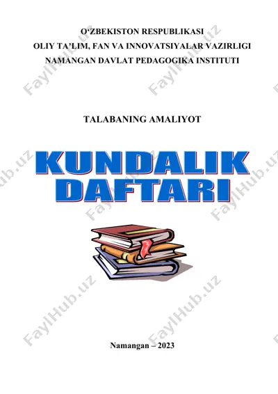 oliy o’quv yurti talabalarining malakaviy amaliyot haqidagi nizom — DOC