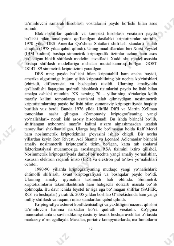 axborotlarni himoyalashning klassik usullari - Page 5