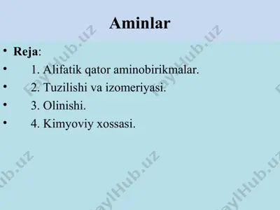 aminlar — PPT