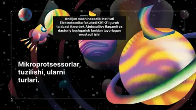 mikroprotsessorlar — PPTX