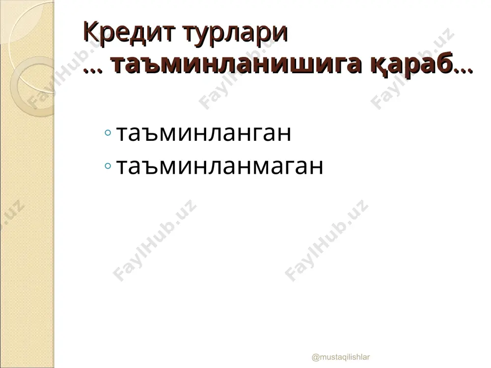 "кредит статистикаси" - Page 5