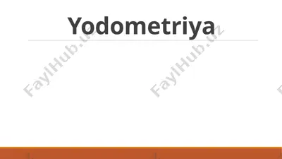 yodometriya — PPTX