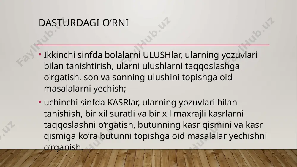 boshlang'ichsinflar darsliklarini ulush va kasrlarni o'qitish metodikasi - Page 5