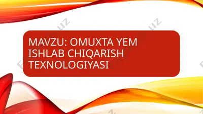omixta-yemishlar — PPTX