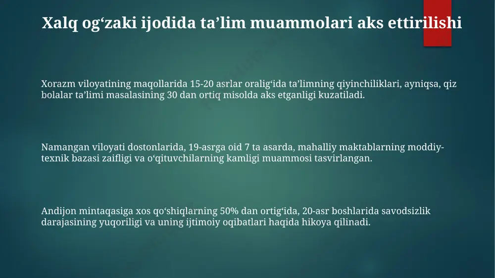xalq ogʻzaki ijodida tarbiya masalalrining yoritilishi - Page 3