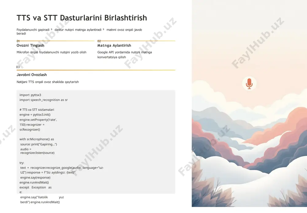 python'da tts va stt dasturlari - Page 4
