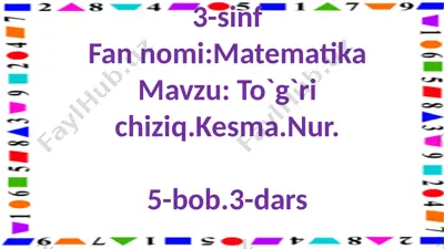 to`g`richiziq.kesma.nur. — PPTX