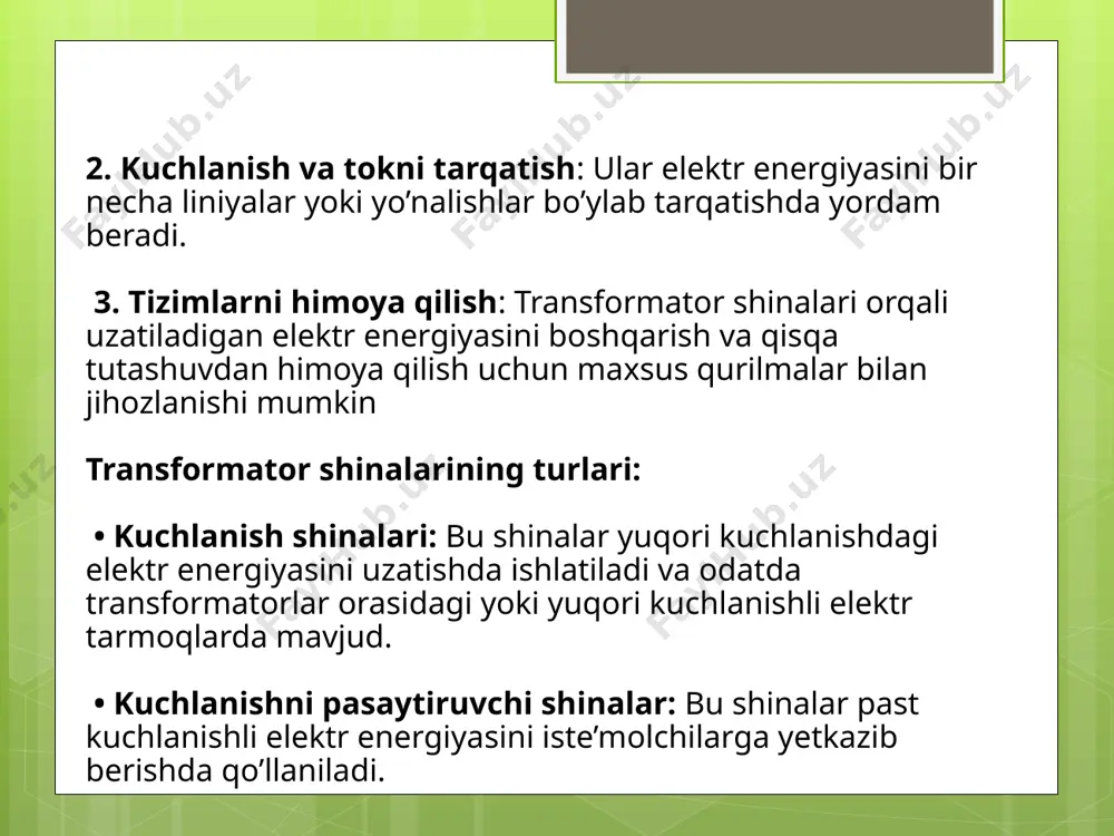 yigʻmashinalar va transformator shinalari - Page 4