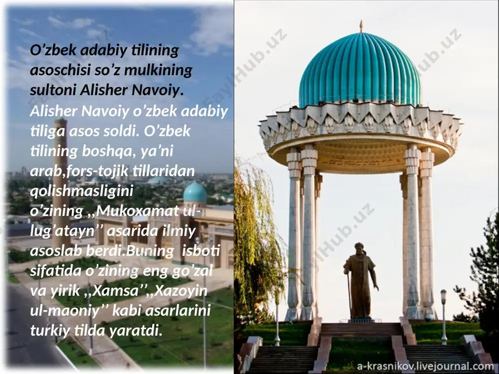 a c. vi-vii asrlarda d. ix-x asrlarda nutq tovushlar necha turga bo’linadi ? 3 turga b. 2 turga c. 4 turga d. 5 turga o’zbek tilida nechta undosh tovushlar bor? 35 ta b. 20 ta c. 25 ta d. 24 ta 4.hosil bo’lish o’rniga ko’ra undoshlar qanday turlarga bo’linadi? a.sof portlovchi burin tovushlari. b.sirg’aluvchi,portlovchi c.lab undoshlari,til undoshlari,bo’g’iz undoshlari d.titroq tovushlar burin tovushlari 5.o’zbek adabiy tilining eng taraqqiy etgan davri? a.x asr b.xv asr c.vii asr d.ix asr 6.nutq tovushlari bilan tilning qaysi bo’limi shug’ullanadi? a.stilistika b.marfologiya c.fonetika d.sintaksis audio1.wav image1.jpeg image2.jpeg image3.jpeg image4.jpeg image5.jpeg image6.jpeg image7.png image8.jpeg image9.png image10.jpeg image11.jpeg image12.jpeg image13.jpeg image14.jpeg image15.jpeg image16.jpeg _mg_7987.tif /docprops/thumbnail.jpeg