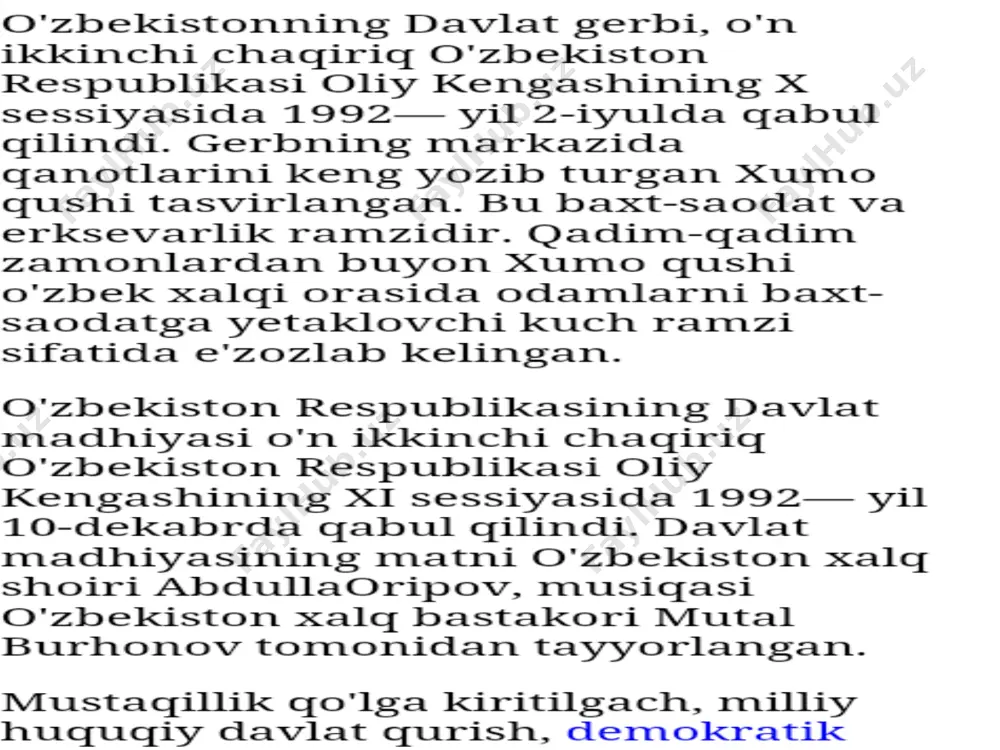 o'zbekiston respublikasi davlat ramzlari va konstitutsiyasining qabul qilinishi - Page 4