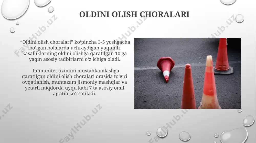 qiladi. bu 15% ga yaqin hollarda davolanishning samarasizligini belgilashi mumkin. kelajakdagi tadqiqotlar statistik tahlil vositalaridan foydalanib, rad etish va konus o'lchamlari o'rtasidagi korrelyatsion bog'liqlikni aniqlash, kelajakdagi tadqiqotlarning asosiy maqsadi bo'lishi mumkin. kelajakdagi tadqiqotlar turli xil konus shakllarining, masalan, 30° va 60° konuslarning, rad etish darajasiga ta'sirini aniqlashga qaratilishi mumkin. statistik ma'lumotlar сўнгги 5 йилдаги статистикага кўра, йўлдаги белгилар ва конусларнинг нотўғри ўрнатилиши туфайли юз берган йўл-транспорт ҳодисаларининг сони 5% га ошган. бу эса белгилар ва конусларни ўрнатиш бўйича қоидаларни янада қатъийлаштиришни талаб этади. йўл белгилари ва конусларнинг самарадорлигини баҳолашда ҳар йили ўтказиладиган 1000 тадан ортиқ тадқиқотлар ўтказилади. натижалар кўрсатишича, тўғри жойлаштирилган белгилар ва конуслар йўл-транспорт ҳодисалари сонини 15-20% га камайтиради. e'tiboringiz uchun rahmat @taqdimot_robot image3.png image4.jpg image5.jpg image6.jpg image7.jpg image8.jpg image9.jpg image10.jpg image11.jpg image12.jpg image13.jpg image14.jpg image15.jpg image1.png