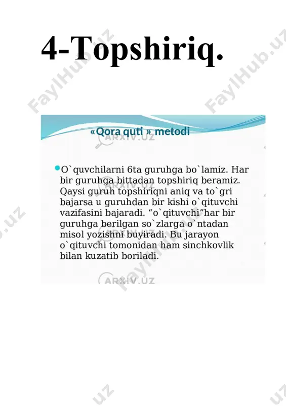 kimyo o’qitish metodikasi fanidan 20 ta metod - Page 5