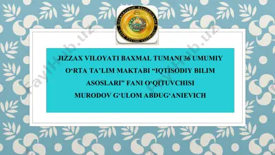 tadbirkorlik — PPT