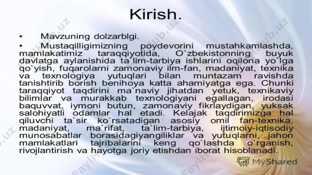 o'zbekistonda ta'lim tizimi mavzusida taqdimoti - Page 3