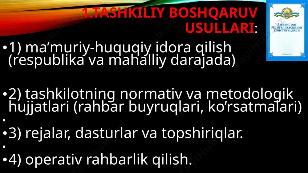 boshqaruv usullari - Page 5